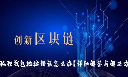 小狐狸钱包地址错误怎么办？详细解答与解决方案