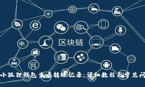 如何在小狐狸钱包查看转账记录：详细教程与常见问题解答